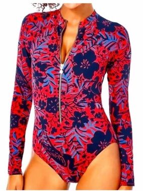 NWT Randee Rashguard One-Piece Swimsuit SZ 6
